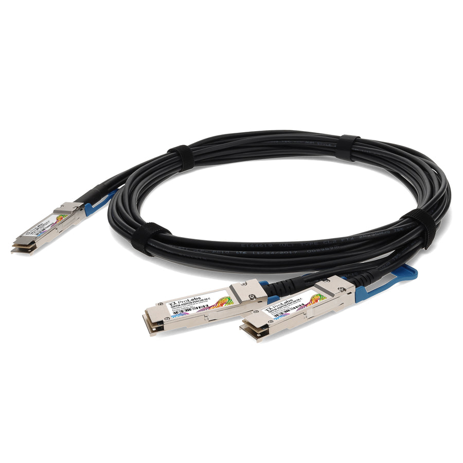Prolabs Dell Compatible TAA Compliant 100GBase-CU QSFP28 to 2xQSFP28 Direct Attach Cable (Passive Twinax, 1m)