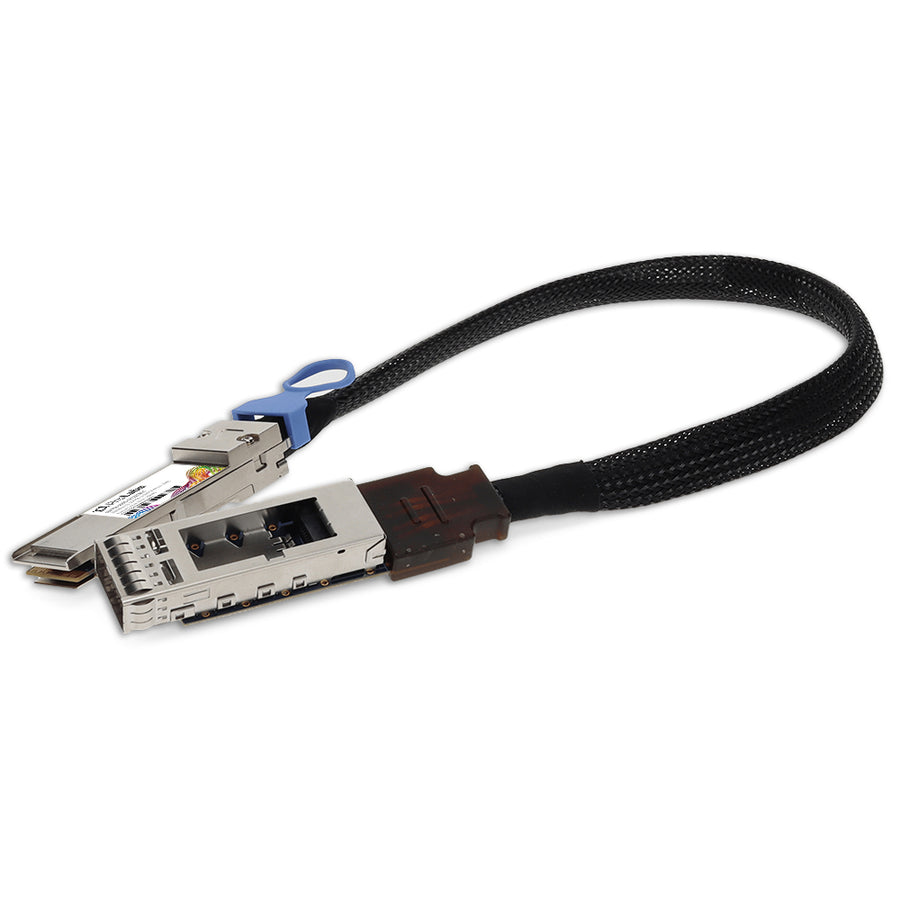 Prolabs 200GBase-CU QSFP56 to QSFP56 Male to Female Direct Attach Extension Cable (Passive Twinax, 22cm, 30AWG)