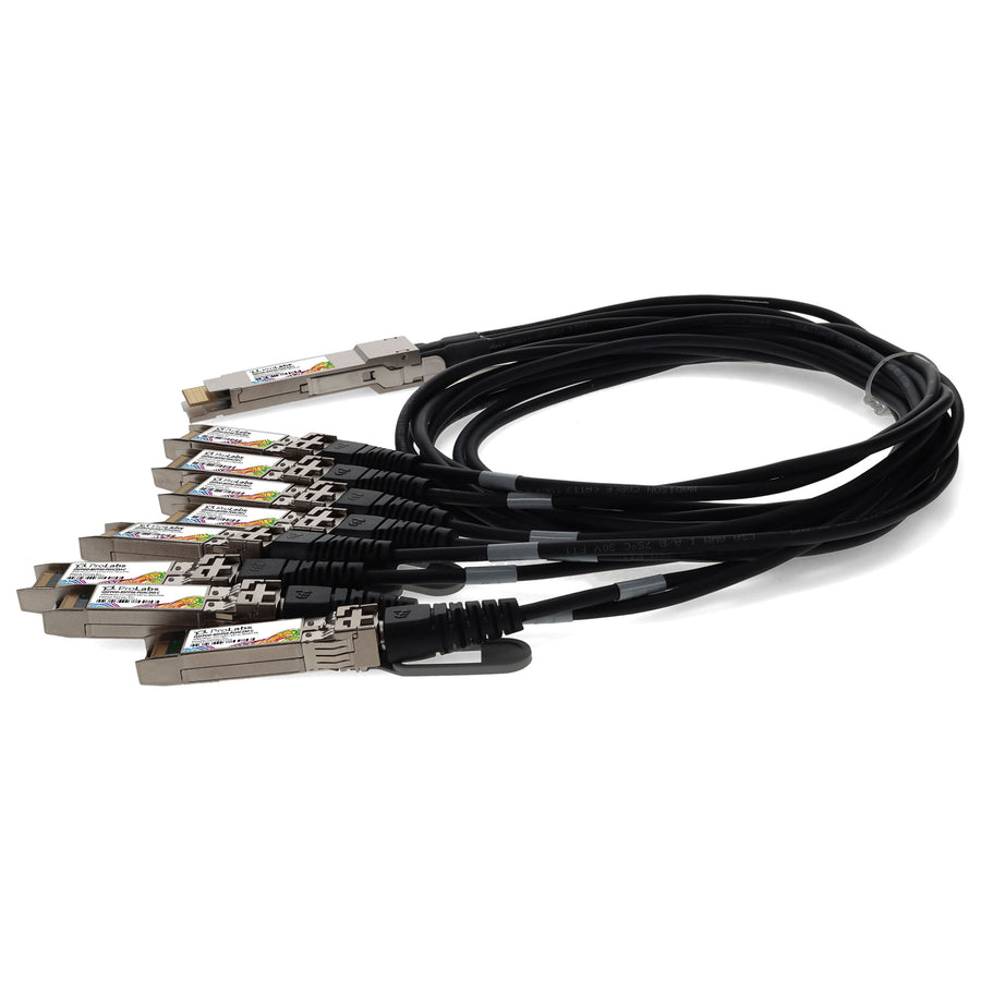 Prolabs MSA and TAA Compliant 400GBase-CU QSFP-DD 400G to 8xSFP56 Direct Attach Cable (Passive Twinax, 2m)