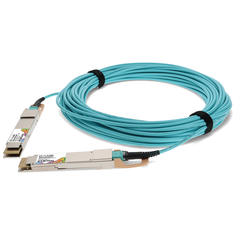 Prolabs MSA and TAA 400GBase-AOC QSFP-DD to QSFP-DD Active Optical Cable (850nm, MMF, 15m)