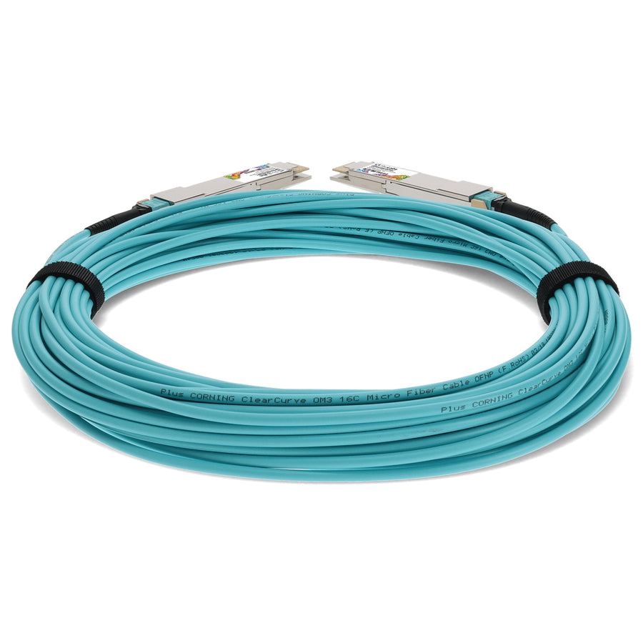 Prolabs MSA and TAA 400GBase-AOC QSFP-DD to QSFP-DD Active Optical Cable (850nm, MMF, 20m)