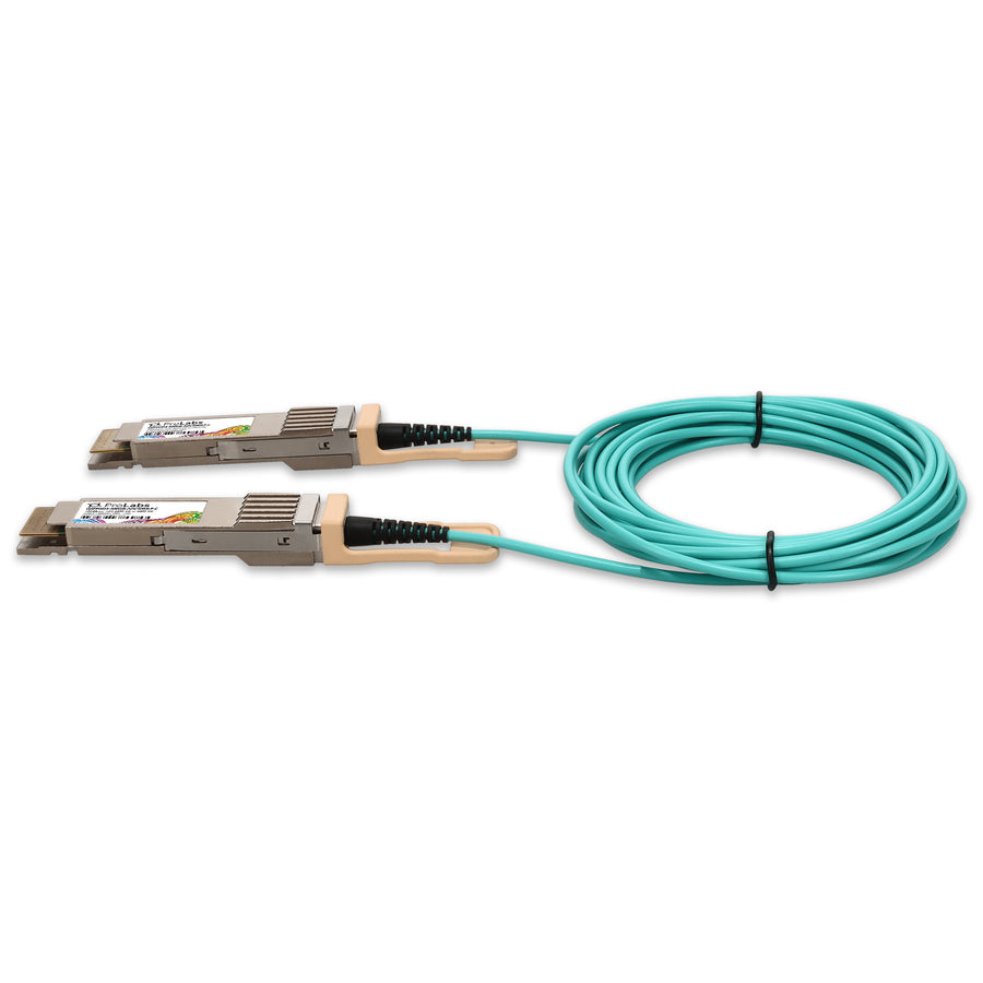 Prolabs MSA and TAA 400GBase-AOC QSFP-DD to QSFP-DD Low Power Active Optical Cable (850nm, MMF, 50m)