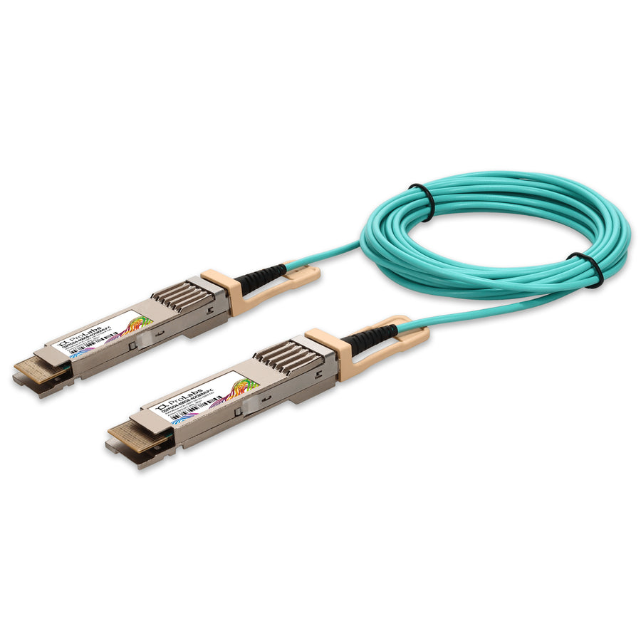 Prolabs MSA and TAA 400GBase-AOC QSFP-DD to QSFP-DD Low Power Active Optical Cable (850nm, MMF, 80m)
