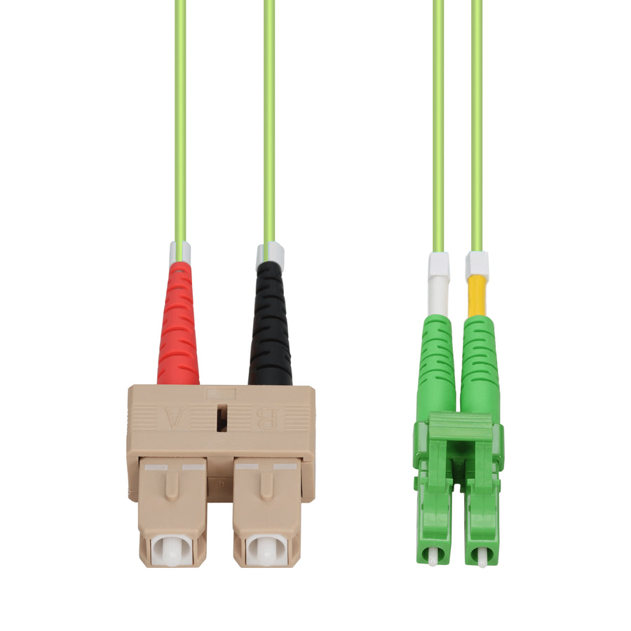  25m SC to ALC Lime Green OM5 Duplex LSZH Fiber Patch Cable