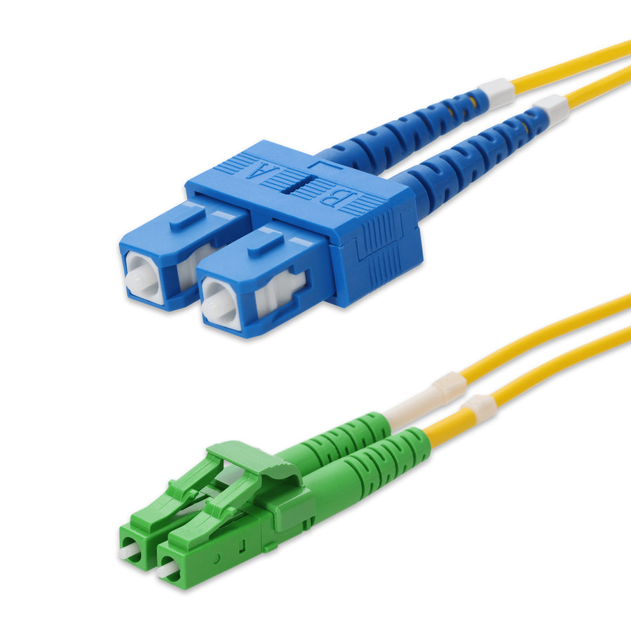  1m SC to ALC Yellow OS2 Duplex OFNP (Plenum-Rated) SMF Fiber Patch Cable