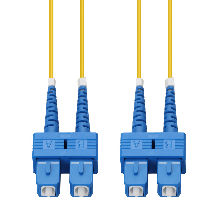  25m SC to SC Yellow OS2 Duplex OFNR (Riser-Rated) SMF Fiber Patch Cable