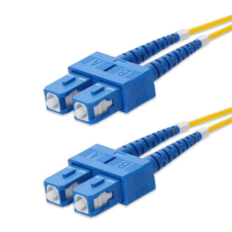  1m SC to SC Yellow OS2 Duplex OFNR (Riser-Rated) SMF Fiber Patch Cable