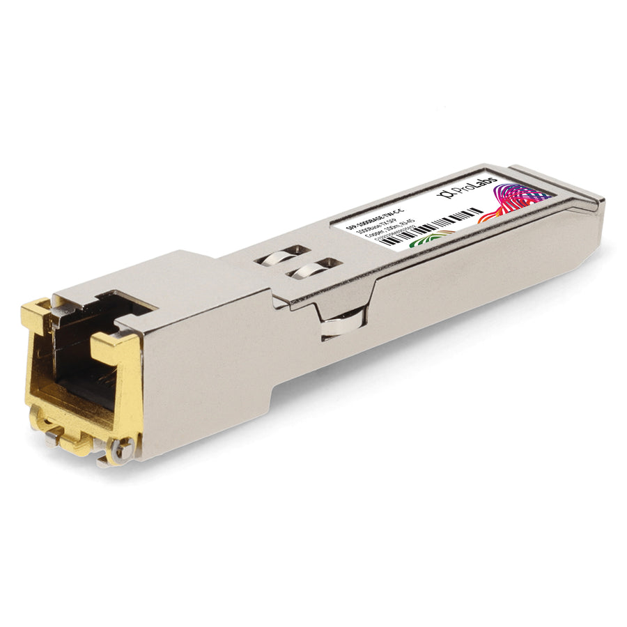 Prolabs Cisco Compatible TAA 10/100/1000Base-TX SFP Transceiver (Copper, RJ-45, 100m, SGMII, LOS, Auto Negotiation, Trap Door and Wire Bail)