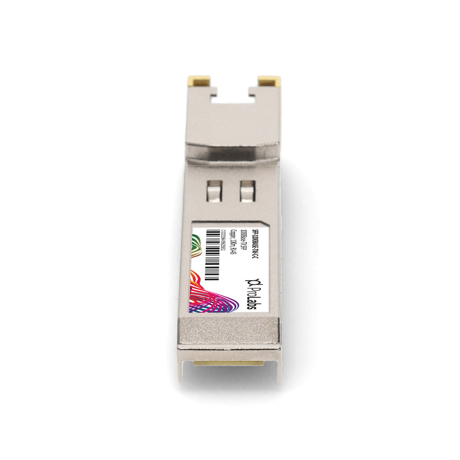 Prolabs Cisco Compatible TAA 10/100/1000Base-TX SFP Transceiver (Copper, RJ-45, 100m, SGMII, LOS, Auto Negotiation, Trap Door and Wire Bail)
