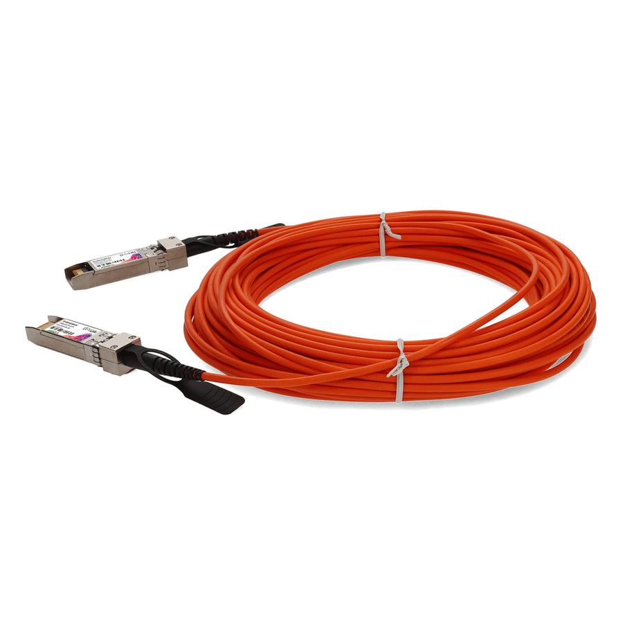Prolabs MSA and TAA Compliant 10GBase-AOC SFP+ to SFP+ Orange Active Optical Cable (850nm, MMF, 30m)