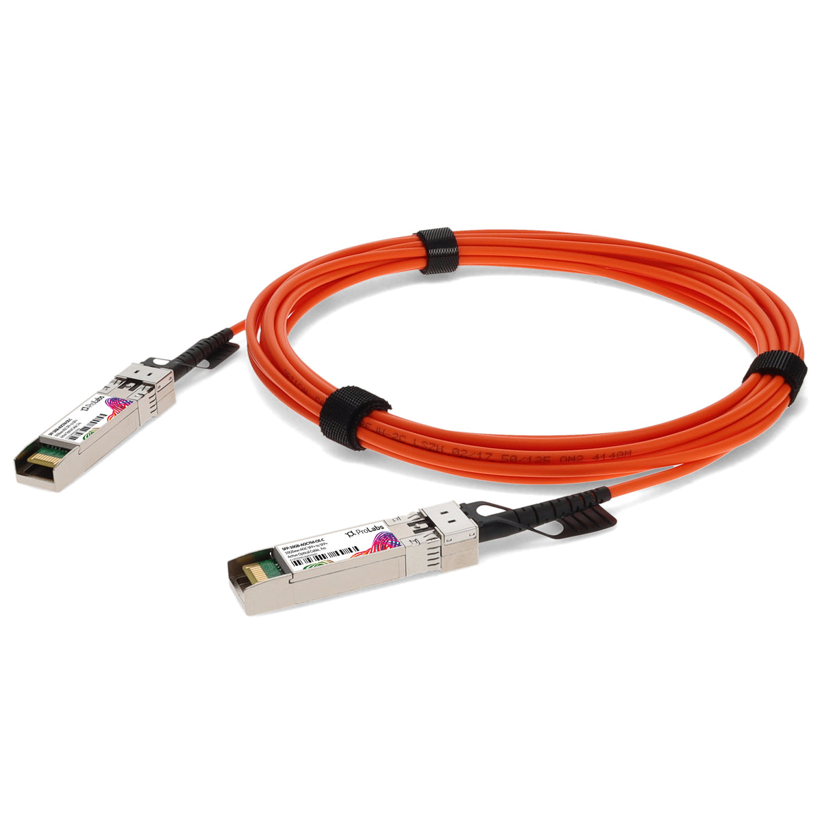 Prolabs MSA and TAA Compliant 10GBase-AOC SFP+ to SFP+ Orange Active Optical Cable (850nm, MMF, 7m)