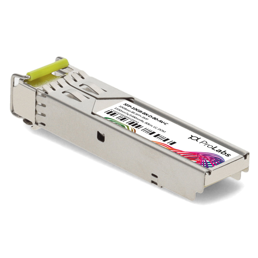 Prolabs ADVA Compatible TAA 10GBase-BX SFP+ Transceiver (SMF, 1550nmTx/1490nmRx, 80km, LC, DOM)