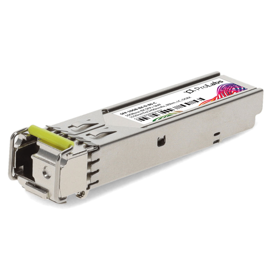 Prolabs MSA and TAA 10GBase-BX SFP+ Transceiver (SMF, 1550nmTx/1490nmRx, 80km, LC, DOM)