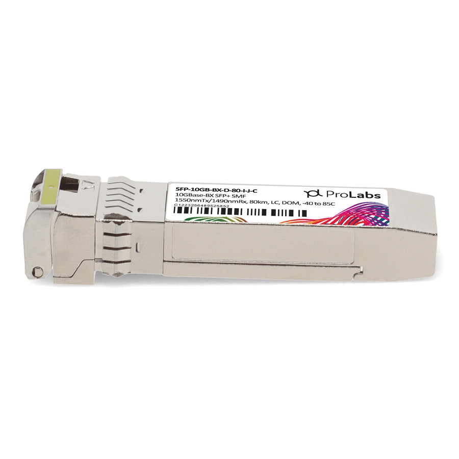 Prolabs Juniper Networks Compatible TAA 10GBase-BX SFP+ Transceiver (SMF, 1550nmTx/1490nmRx, 80km, LC, DOM, -40 to 85C)