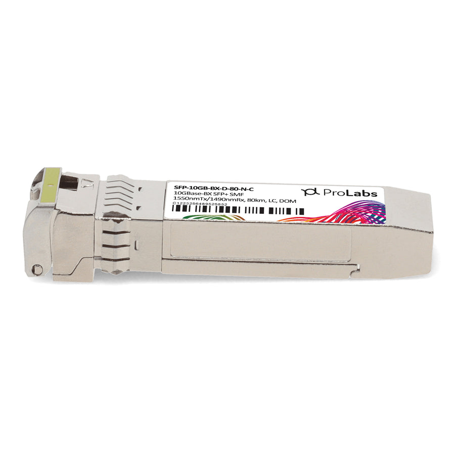Prolabs Alcatel-Lucent Nokia Compatible TAA 10GBase-BX SFP+ Transceiver (SMF, 1550nmTx/1490nmRx, 80km, LC, DOM)