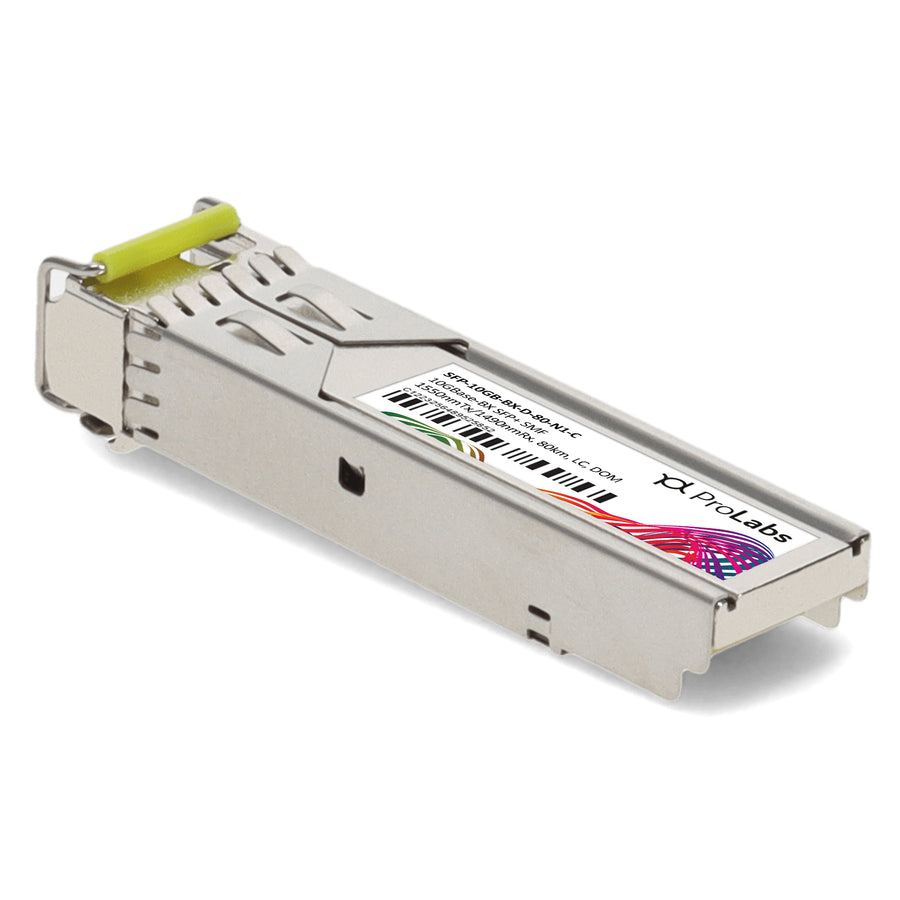 Prolabs Alcatel-Lucent Nokia Compatible TAA 10GBase-BX SFP+ Transceiver (SMF, 1550nmTx/1490nmRx, 80km, LC, DOM)