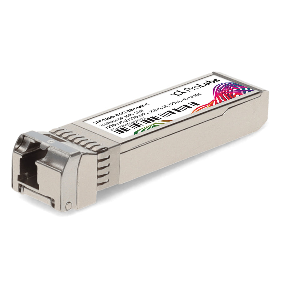 Prolabs Mikrotik Compatible TAA 10GBase-BX SFP+ Transceiver (SMF, 1270nmTx/1330nmRx, 20km, LC, DOM, -40 to 85C)