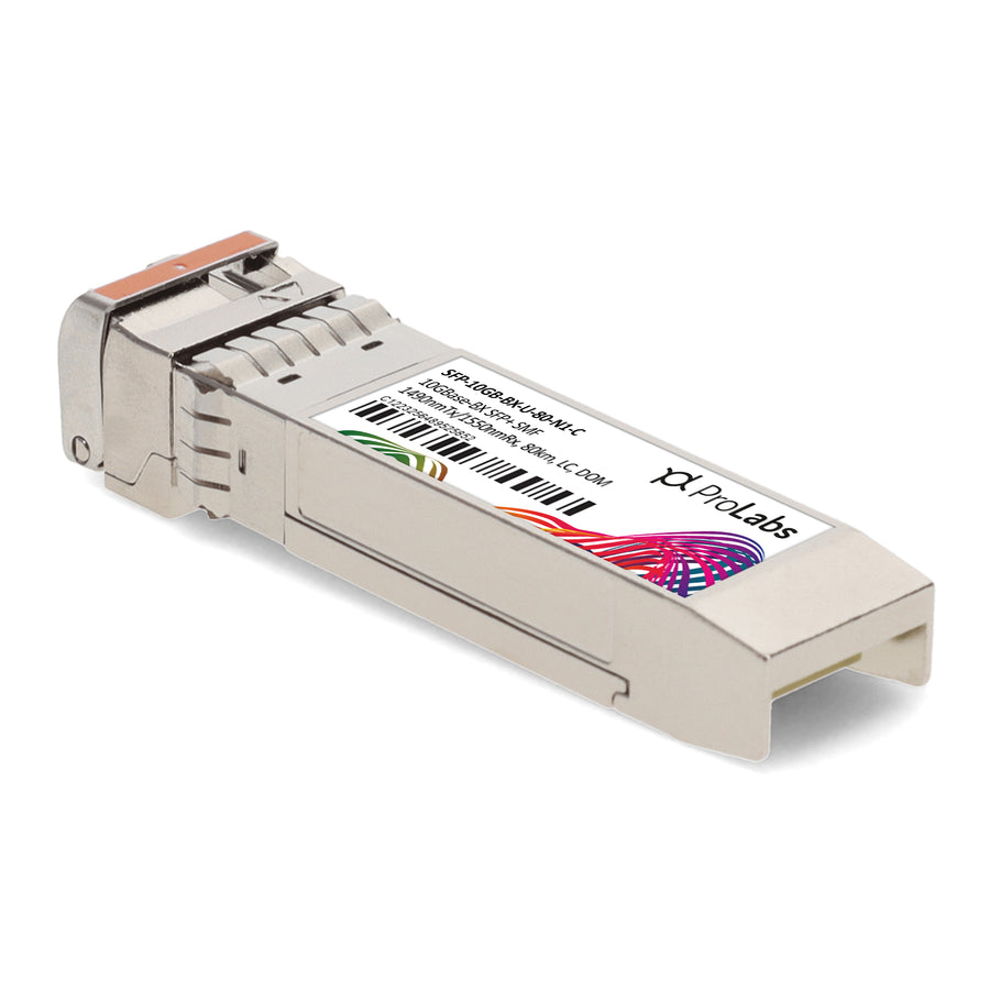 Prolabs Alcatel-Lucent Nokia Compatible TAA 10GBase-BX SFP+ Transceiver (SMF, 1490nmTx/1550nmRx, 80km, LC, DOM)