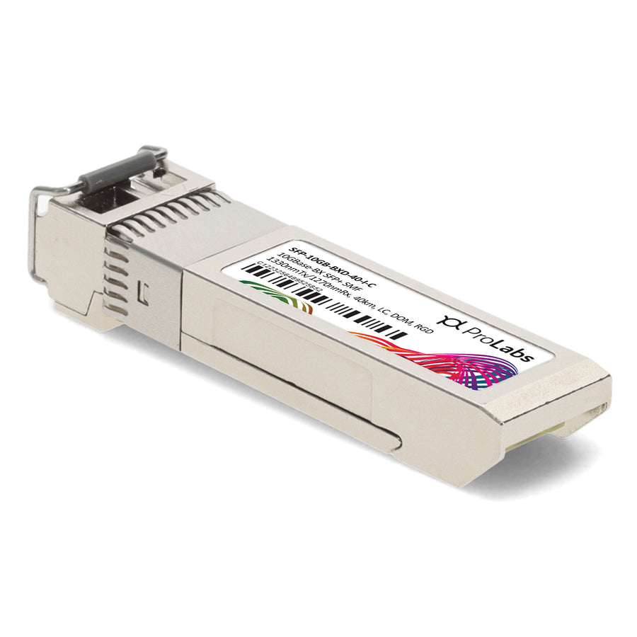 Prolabs MSA and TAA 10GBase-BX SFP+ Transceiver (SMF, 1330nmTx/1270nmRx, 40km, LC, DOM, -40 to 85C)