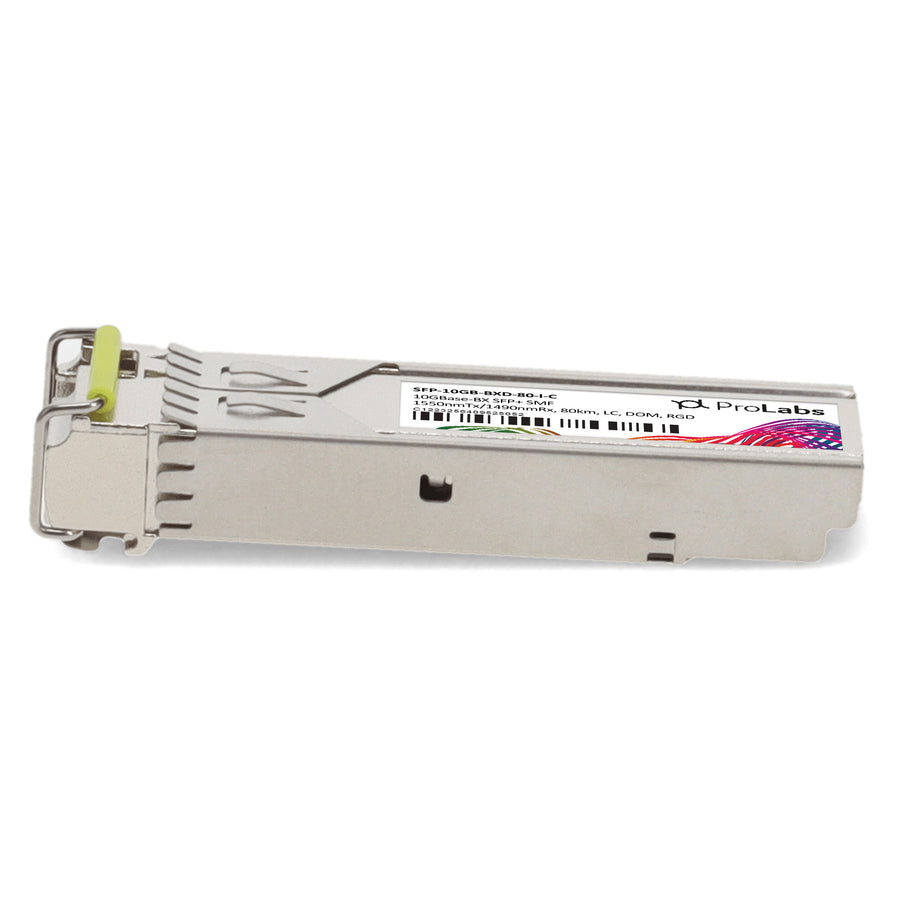 Prolabs MSA and TAA 10GBase-BX SFP+ Transceiver (SMF, 1550nmTx/1490nmRx, 80km, LC, DOM, -40 to 85C)