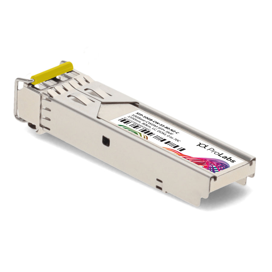 Prolabs Alcatel-Lucent Nokia 3AL82048AE Compatible TAA 10GBase-CWDM SFP+ Transceiver (SMF, 1550nm, 80km, LC, DOM)