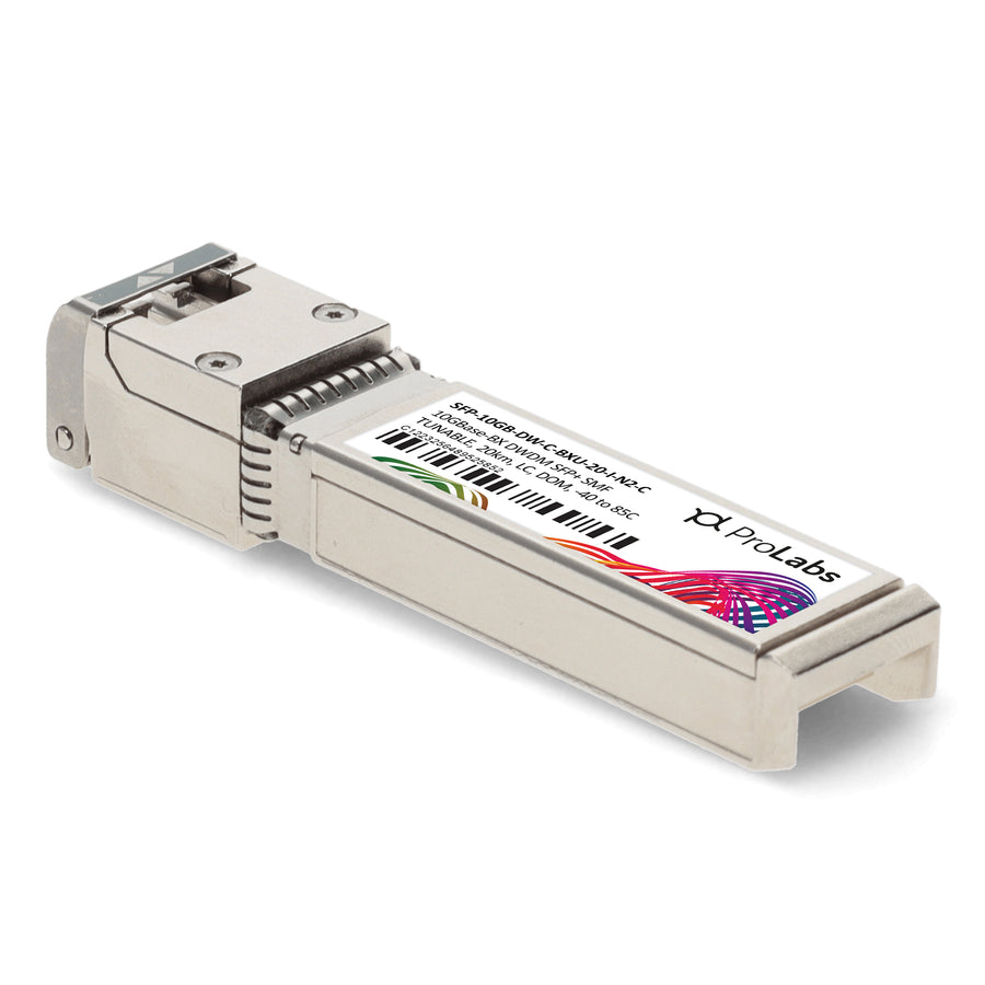 Prolabs Alcatel-Lucent Nokia Compatible and TAA 10G-BX DWDM 100GHz Multi-rate Multi-band SFP+ Transceiver (SMF, 20km, Secondary, DOM, -40 to 85C)