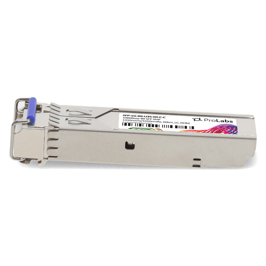 Prolabs Cisco Compatible TAA 1000Base-BX SFP Transceiver (SMF, 1310nmTx/1550nmRx, 60km, LC, DOM)
