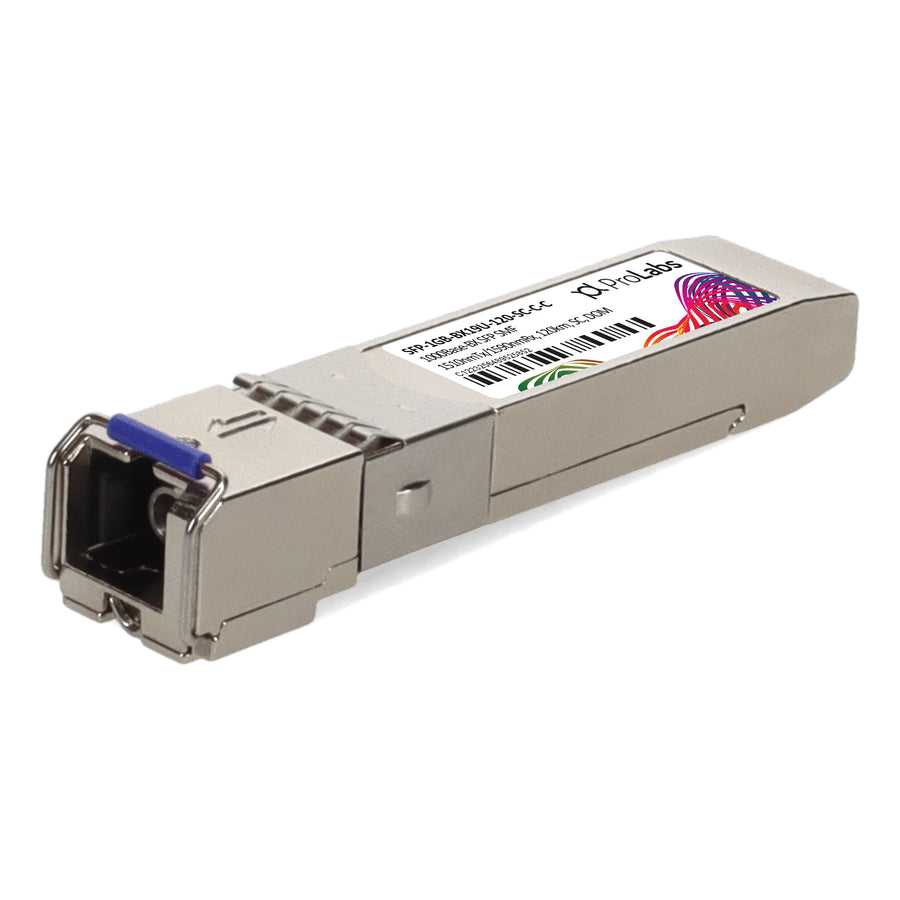 Prolabs Cisco Compatible TAA 1000Base-BX SFP Transceiver (SMF, 1510nmTx/1590nmRx, 120km, SC, DOM)
