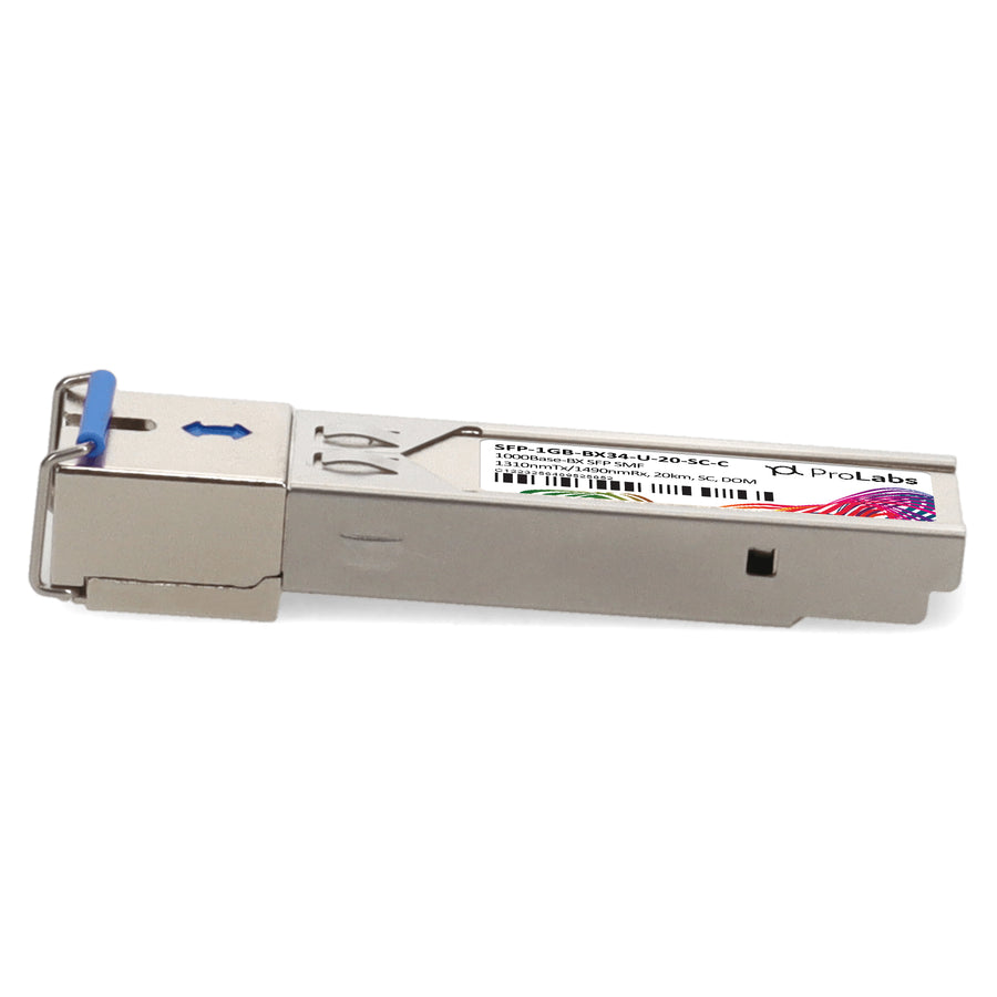 Prolabs MSA and TAA 1000Base-BX SFP Transceiver (SMF, 1310nmTx/1490nmRx, 20km, SC, DOM)