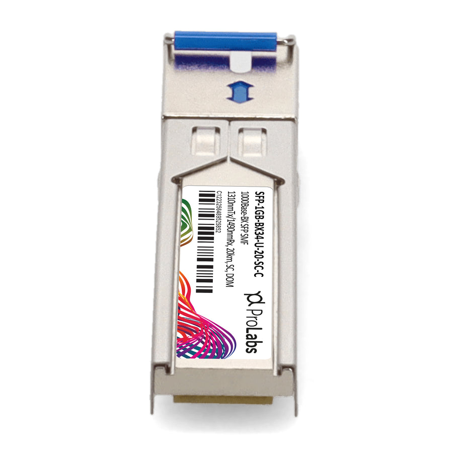 Prolabs MSA and TAA 1000Base-BX SFP Transceiver (SMF, 1310nmTx/1490nmRx, 20km, SC, DOM)
