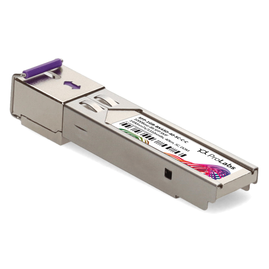 Prolabs Cisco Compatible TAA 1000Base-BX SFP Transceiver (SMF, 1490nmTx/1310nmRx, 40km, SC, DOM)