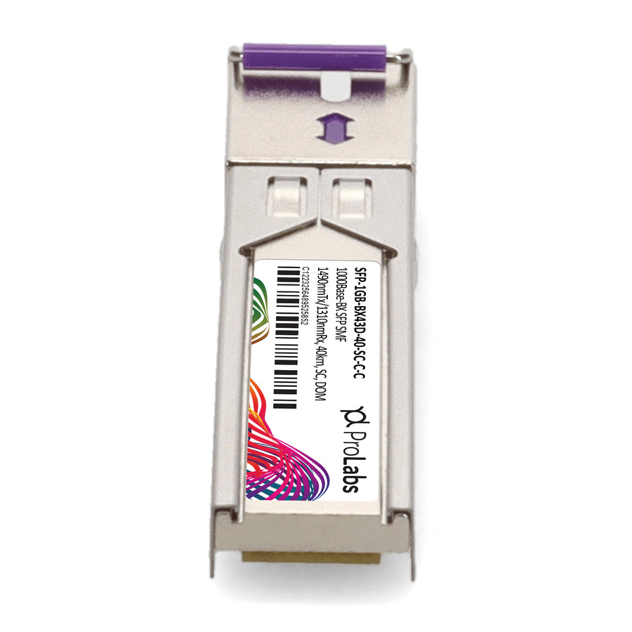 Prolabs Cisco Compatible TAA 1000Base-BX SFP Transceiver (SMF, 1490nmTx/1310nmRx, 40km, SC, DOM)