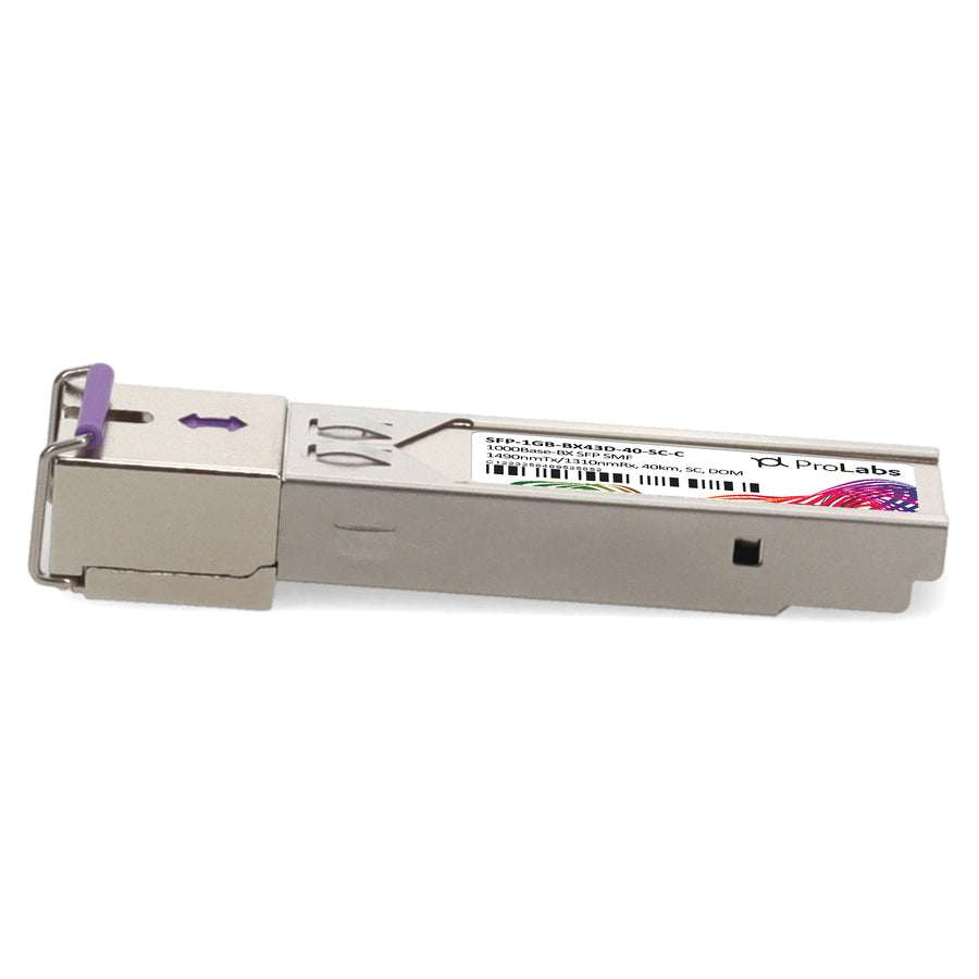 Prolabs MSA and TAA 1000Base-BX SFP Transceiver (SMF, 1490nmTx/1310nmRx, 40km, SC, DOM)