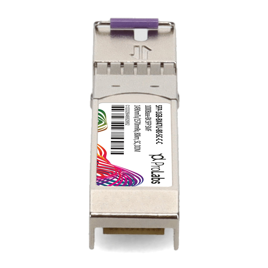 Prolabs Cisco Compatible TAA 1000Base-BX SFP Transceiver (SMF, 1490nmTx/1570nmRx, 80km, SC, DOM)