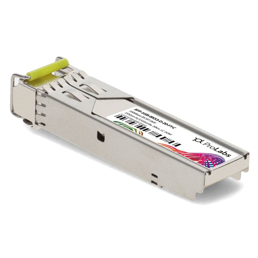 Prolabs Fortinet Compatible TAA 1000Base-BX SFP Transceiver (SMF, 1550nmTx/1310nmRx, 20km, LC, DOM)
