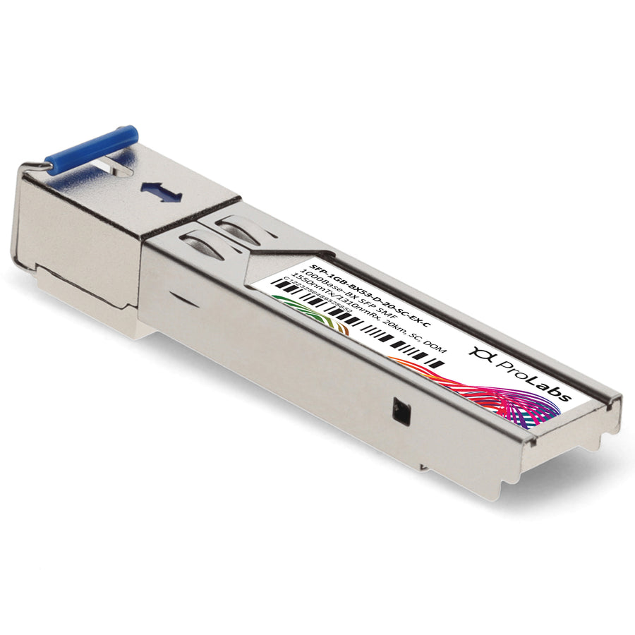 Prolabs Extreme Networks Compatible TAA 1000Base-BX SFP Transceiver (SMF, 1550nmTx/1310nmRx, 20km, SC, DOM)