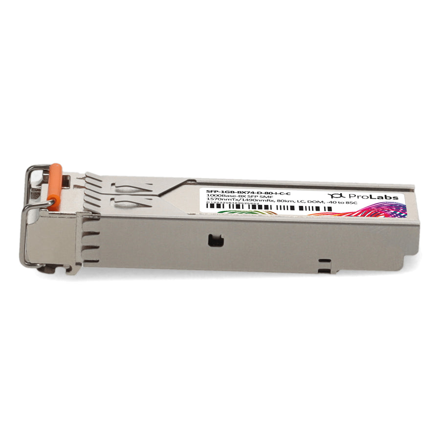 Prolabs Cisco Compatible TAA 1000Base-BX SFP Transceiver (SMF, 1570nmTx/1490nmRx, 80km, LC, DOM, -40 to 85C)