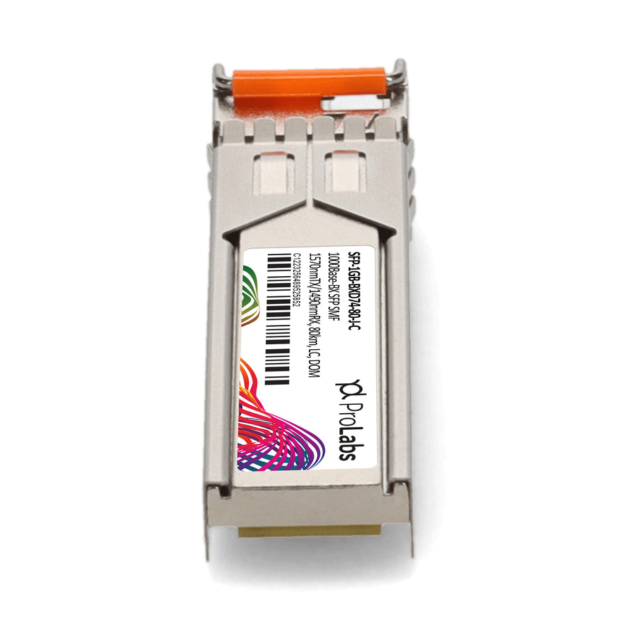 Prolabs Juniper Networks Compatible TAA 1000Base-BX SFP Transceiver (SMF, 1570nmTx/1490nmRx, 80km, LC, DOM)