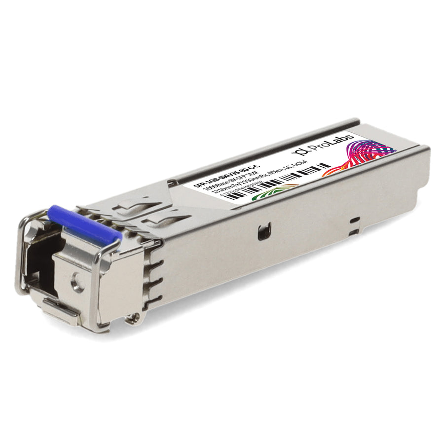 Prolabs Cisco Compatible TAA 1000Base-BX SFP Transceiver (SMF, 1310nmTx/1550nmRx, 80km, LC, DOM)