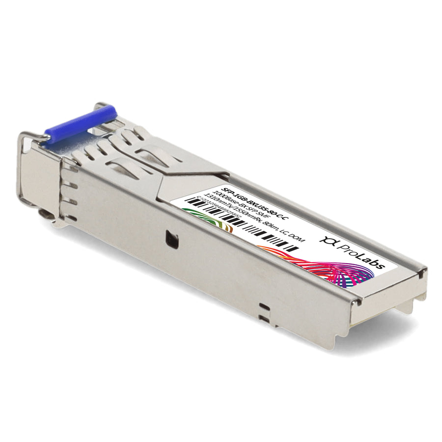Prolabs Cisco Compatible TAA 1000Base-BX SFP Transceiver (SMF, 1310nmTx/1550nmRx, 80km, LC, DOM)