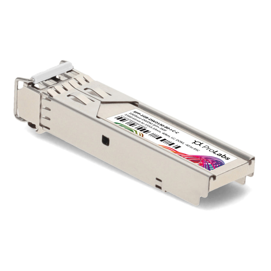 Prolabs Cisco Compatible TAA 1000Base-DWDM SFP Transceiver 100GHz (SMF, 1560.61nm to 1553.33nm, 80km, LC, DOM, -40 to 85C)