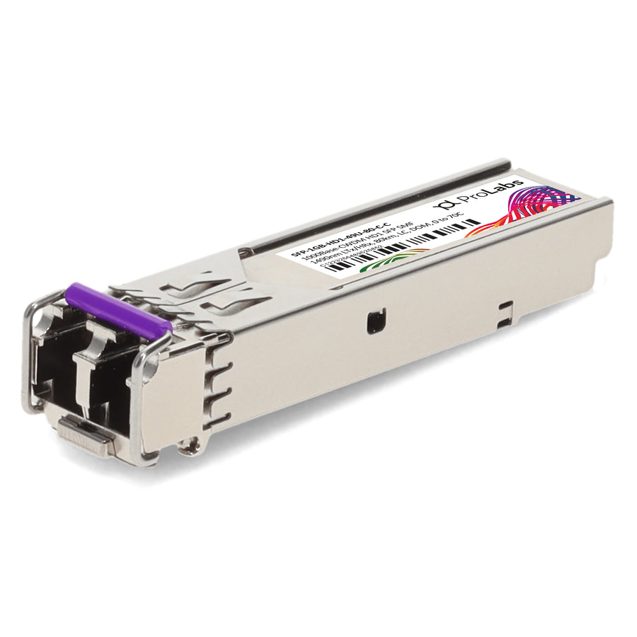 Prolabs Cisco Compatible TAA 1000Base-CWDM HD1 SFP Transceiver (SMF, 1490nm LTx/HRx, 80km, LC, DOM)