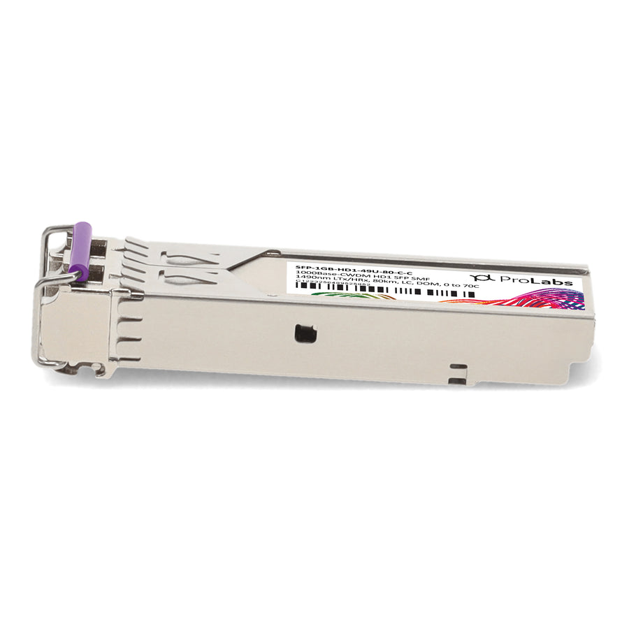 Prolabs Cisco Compatible TAA 1000Base-CWDM HD1 SFP Transceiver (SMF, 1490nm LTx/HRx, 80km, LC, DOM)
