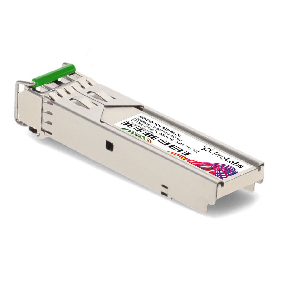 Prolabs Cisco Compatible TAA 1000Base-CWDM HD1 SFP Transceiver (SMF, 1530nm HTx/LRx, 80km, LC, DOM)
