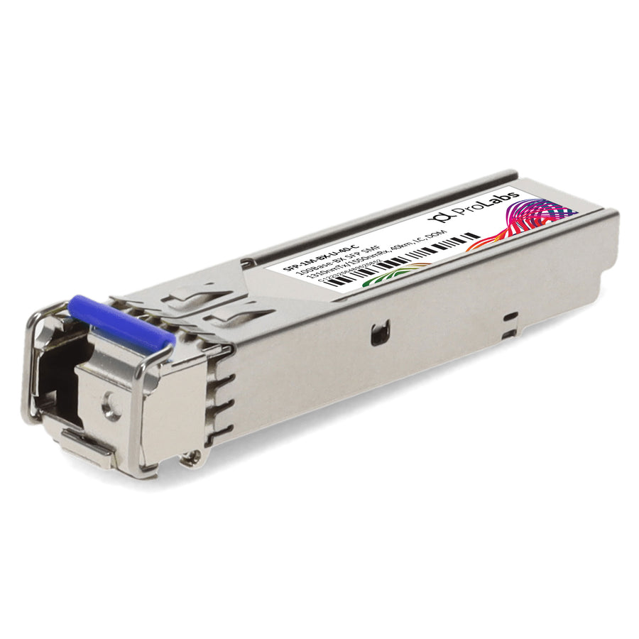 Prolabs MSA and TAA 100Base-BX SFP Transceiver (SMF, 1310nmTx/1550nmRx, 40km, LC, DOM)