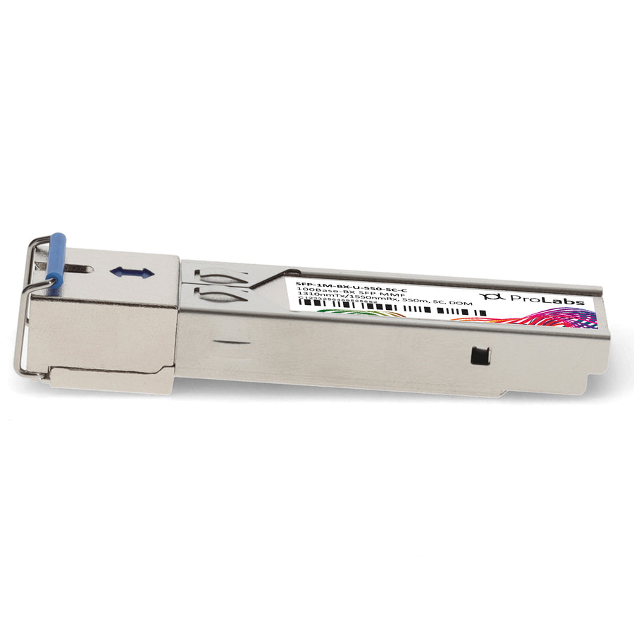Prolabs MSA and TAA 100Base-BX SFP Transceiver (MMF, 1310nmTx/1550nmRx, 550m, SC, DOM)