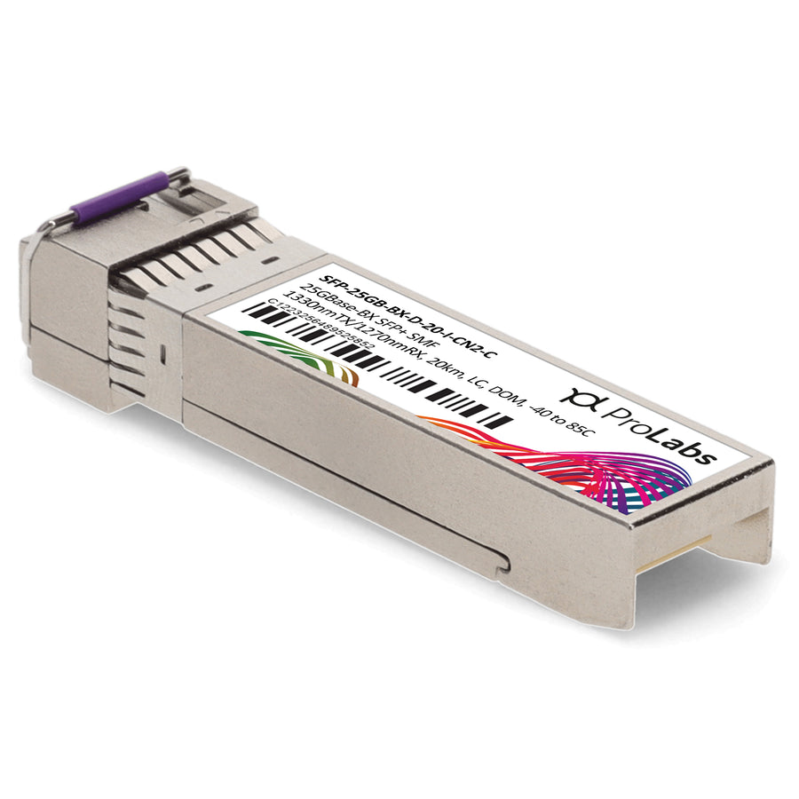Prolabs Ciena Compatible TAA 25GBase-BX SFP28 Transceiver (SMF, 1330nmTx/1270nmRx, 20km, LC, DOM, -40 to 85C)