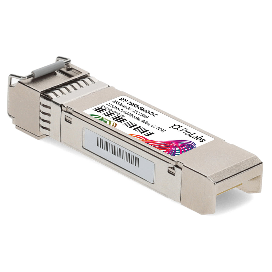 Prolabs MSA and TAA 25GBase-BX SFP28 Transceiver (SMF, 1310nmTx/1270nmRx, 40km, LC, DOM)