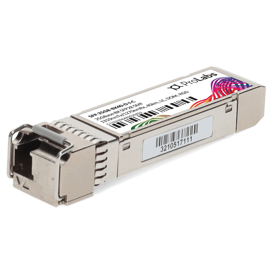 Prolabs MSA and TAA 25GBase-BX SFP28 Transceiver (SMF, 1310nmTx/1270nmRx, 40km, LC, DOM, -40 to 85C)