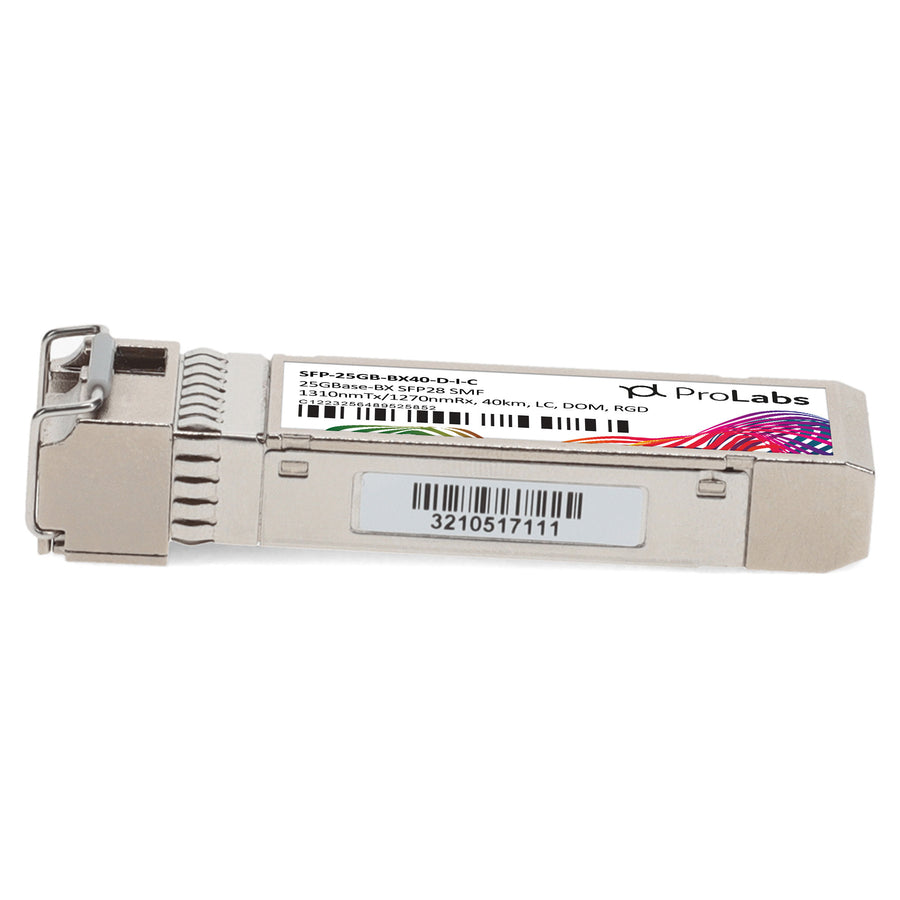 Prolabs MSA and TAA 25GBase-BX SFP28 Transceiver (SMF, 1310nmTx/1270nmRx, 40km, LC, DOM, -40 to 85C)